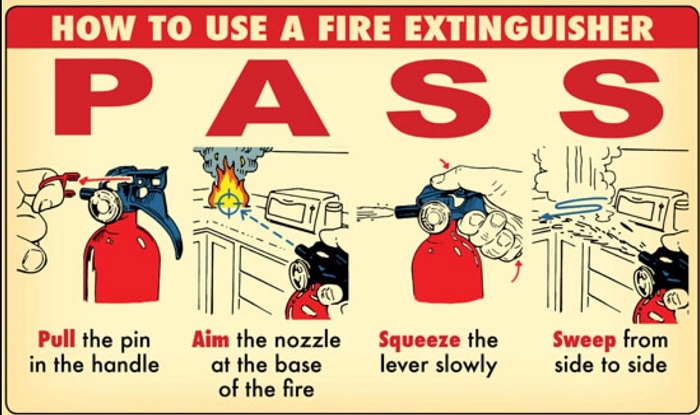 how to use a fire extinguisher