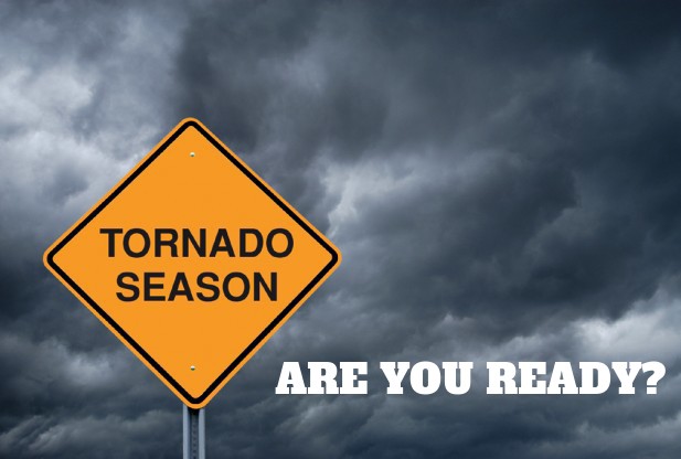 tornado season traffic sign