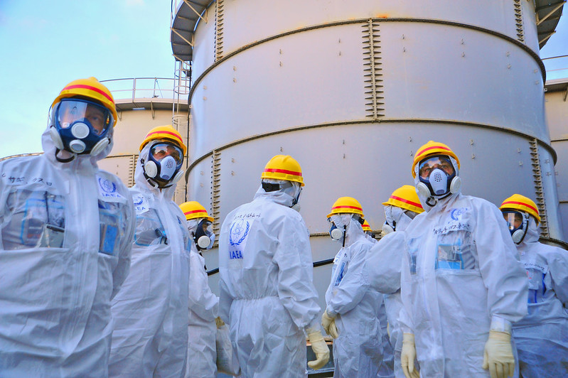 men wearing protective suit