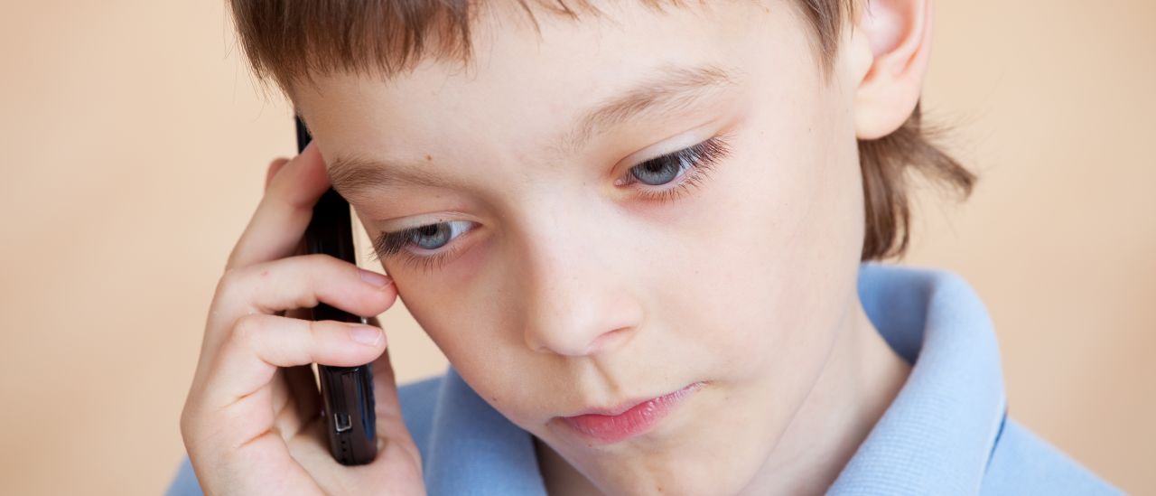 kid making a call