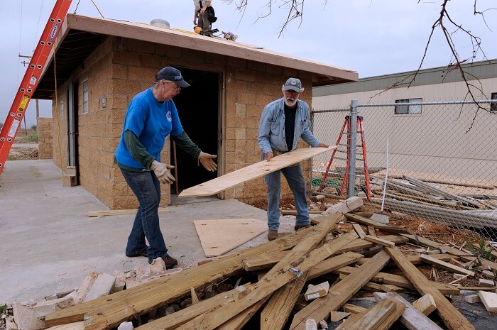 rebuilding after hurricane
