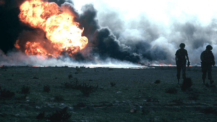 Kuwaiti Oil Fires, a result of the first Persian Gulf War in 1991