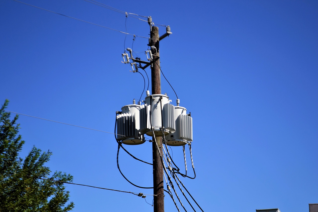 electricity converter at the post