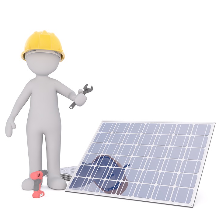 solar panel installation cartoon