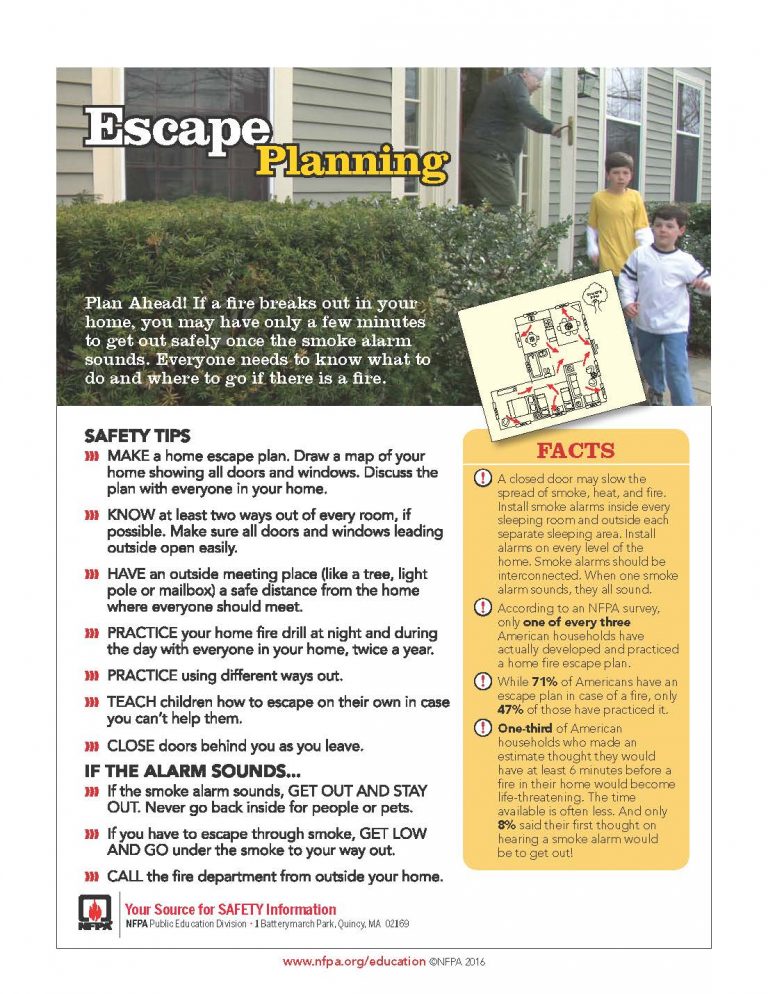 Add Escape Plan to your disaster preparedness checklist.